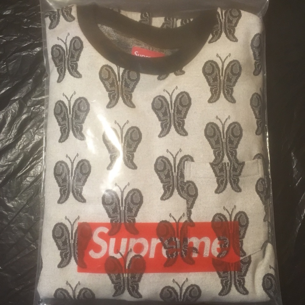 supreme butterfly sweater